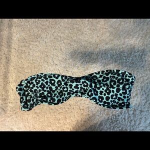 Bandeau bathing suit top xs
